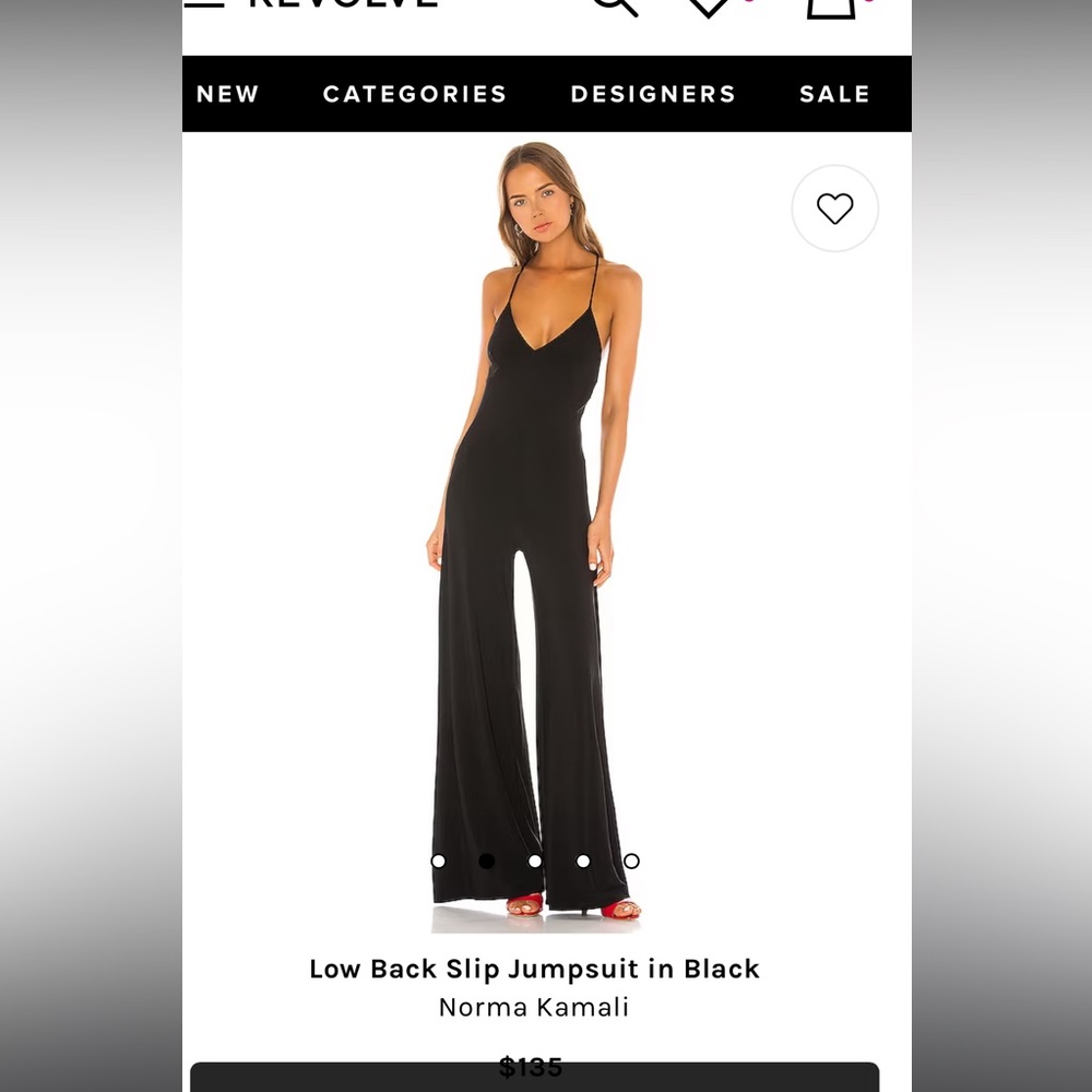 Norma Kamali Low Back Jumpsuit